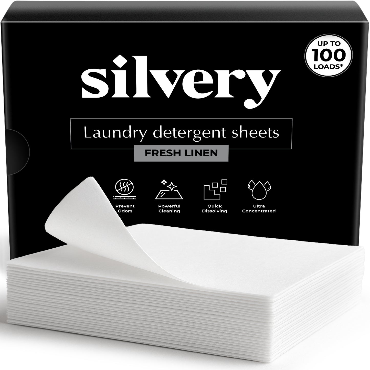 Silvery® Laundry Detergent Sheets