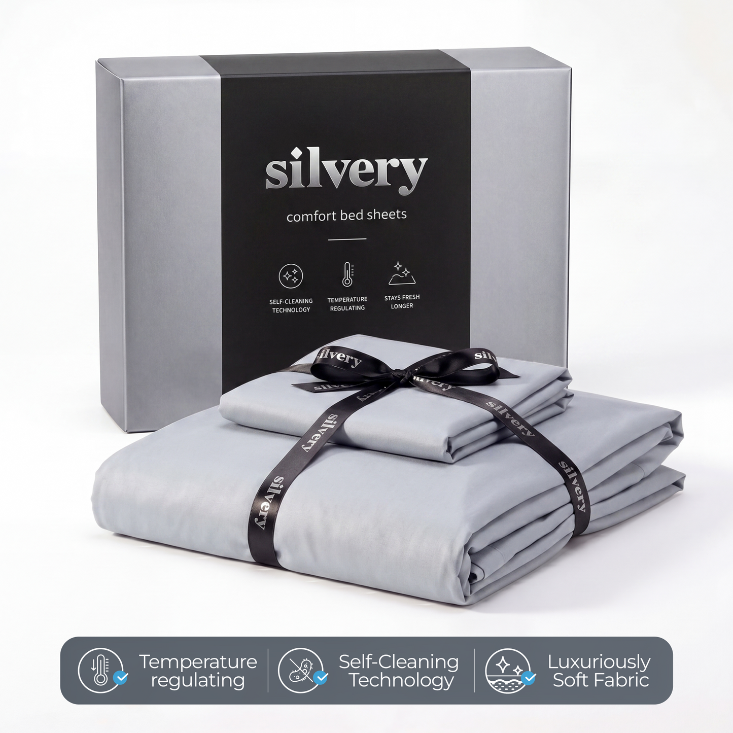 Silvery® Comfort Bed Sheets