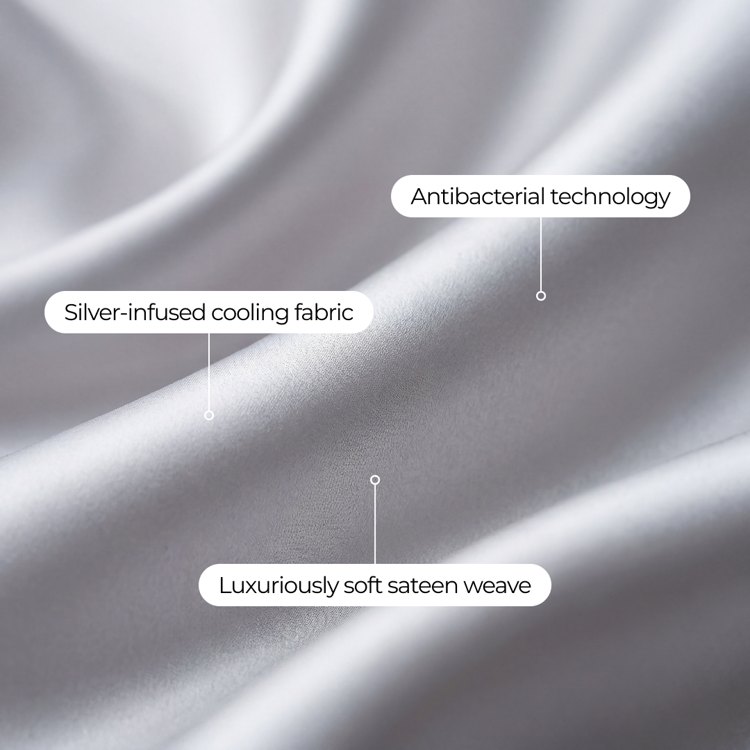 Silvery® Satin Pillowcases