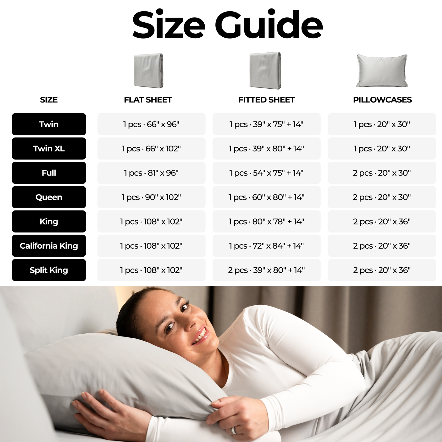 Silvery® Comfort Bed Sheets