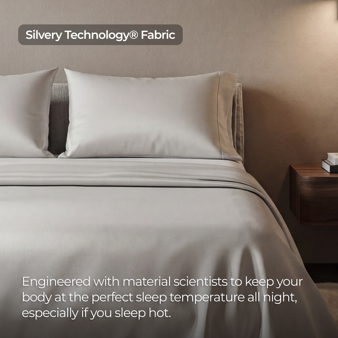 Silvery® Satin Pillowcases