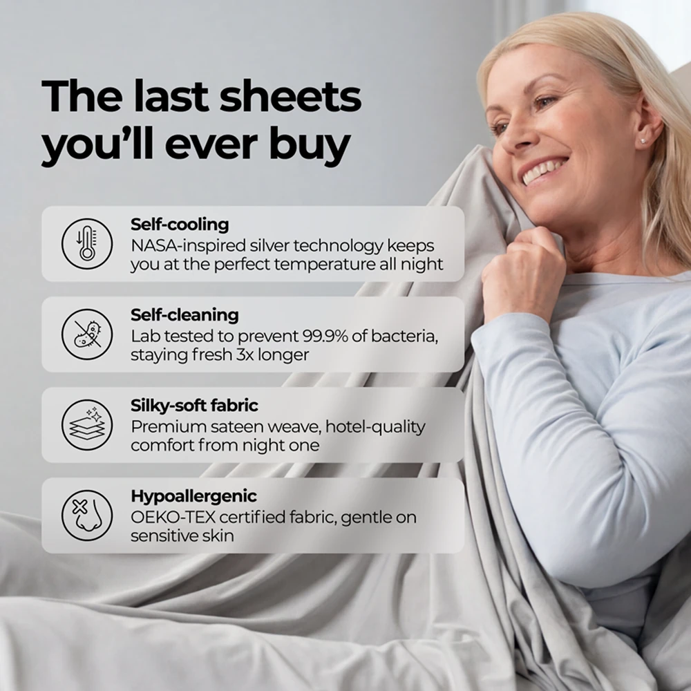 Silvery® Bed Sheets 2.0
